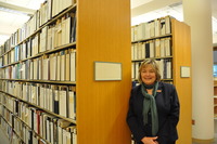 Linda Vida is the director of the Water Resources Center Archives.  Photo credit: UCR Strategic Communications.